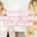 3 Bridal Hairstyles: Bohemian, Elegant, and Glam