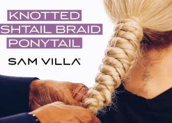 Knotted Fishtail Braid Ponytail