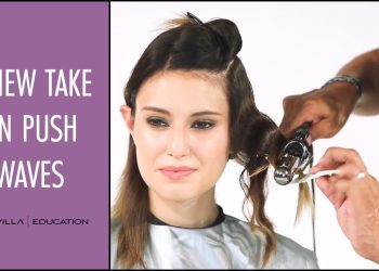 How to wave hair with a new take on push waves