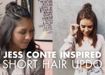 Half Updo for Short Hair (Jess Conte Inspired)