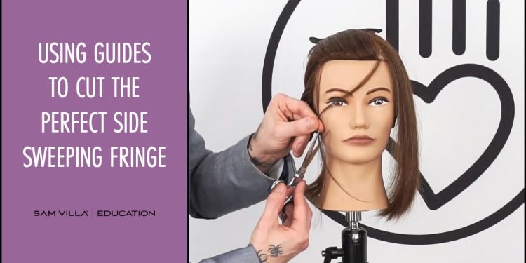 Using Guides To Cut The Perfect Side Sweeping Fringe