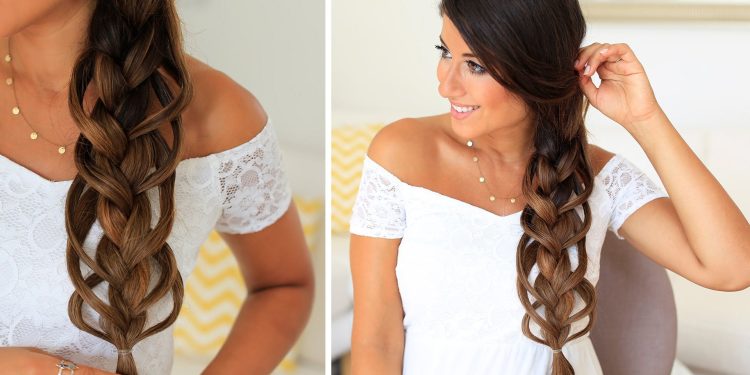 Feather Loop Braid Hair Tutorial