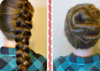 2 Easy Hairstyles For School – Side Dutch Braid and Messy Bun Twist | Hairstyles For Girls