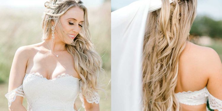beautiful long hairstyles for brides