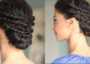 Easy Updo for Naturally Curly Hair