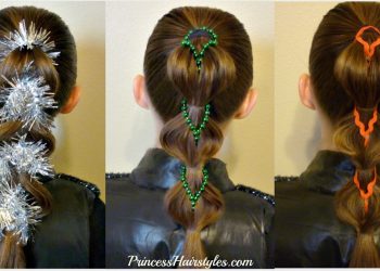 Decorated Pull Through Braids! 3 Holiday Hairstyle Ideas | Hairstyles For Girls