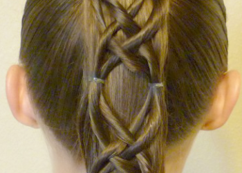 Criss Cross Woven Ponytail Hairstyle | Hairstyles For Girls