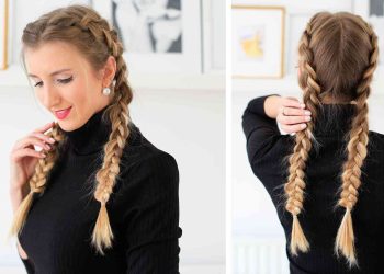 Double Dutch Braid Hair Tutorial