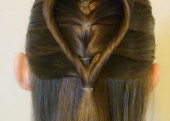 Elastic Braid Twist Heart Hairstyle Tutorial For Valentine’s | Hairstyles For Girls