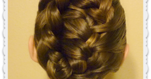 French Braid Tuck, Holiday Updo Tutorial | Hairstyles For Girls