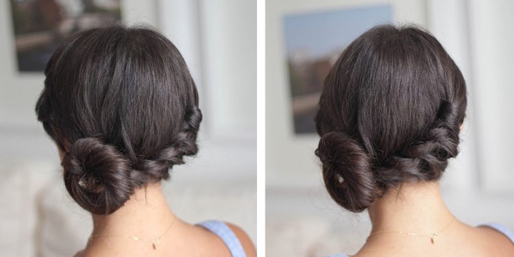 Easy Twisted Side Bun