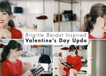 Brigitte Bardot Inspired Valentine’s Day Updo