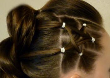 4th of July Hairstyle! Elastic Star And Pull Through Braid For Teens | Hairstyles For Girls