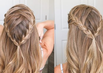 Zigzag Part Double French Braid
